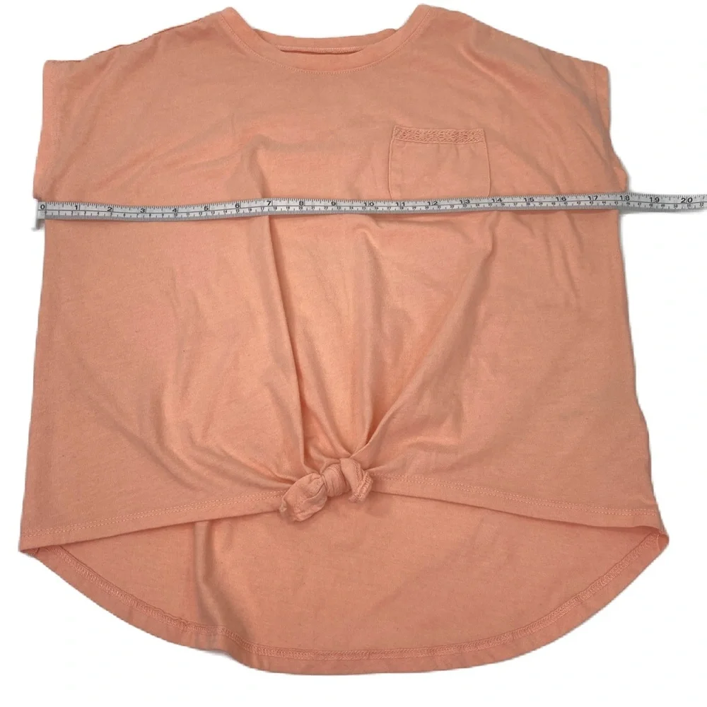 OshKosh B’gosh peach Girls Tie-Front Top 14/15 A